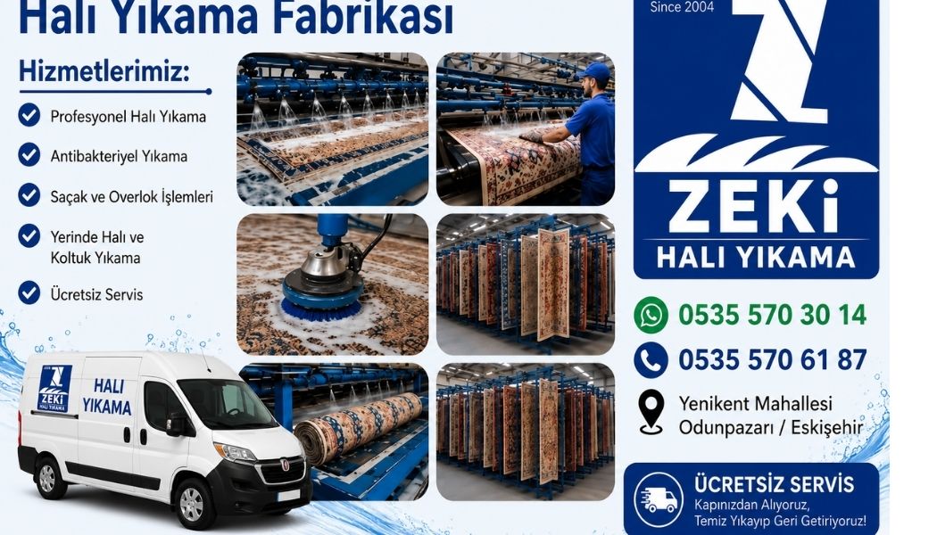 Odunpazarı Yenikent Mahallesi halı yıkama